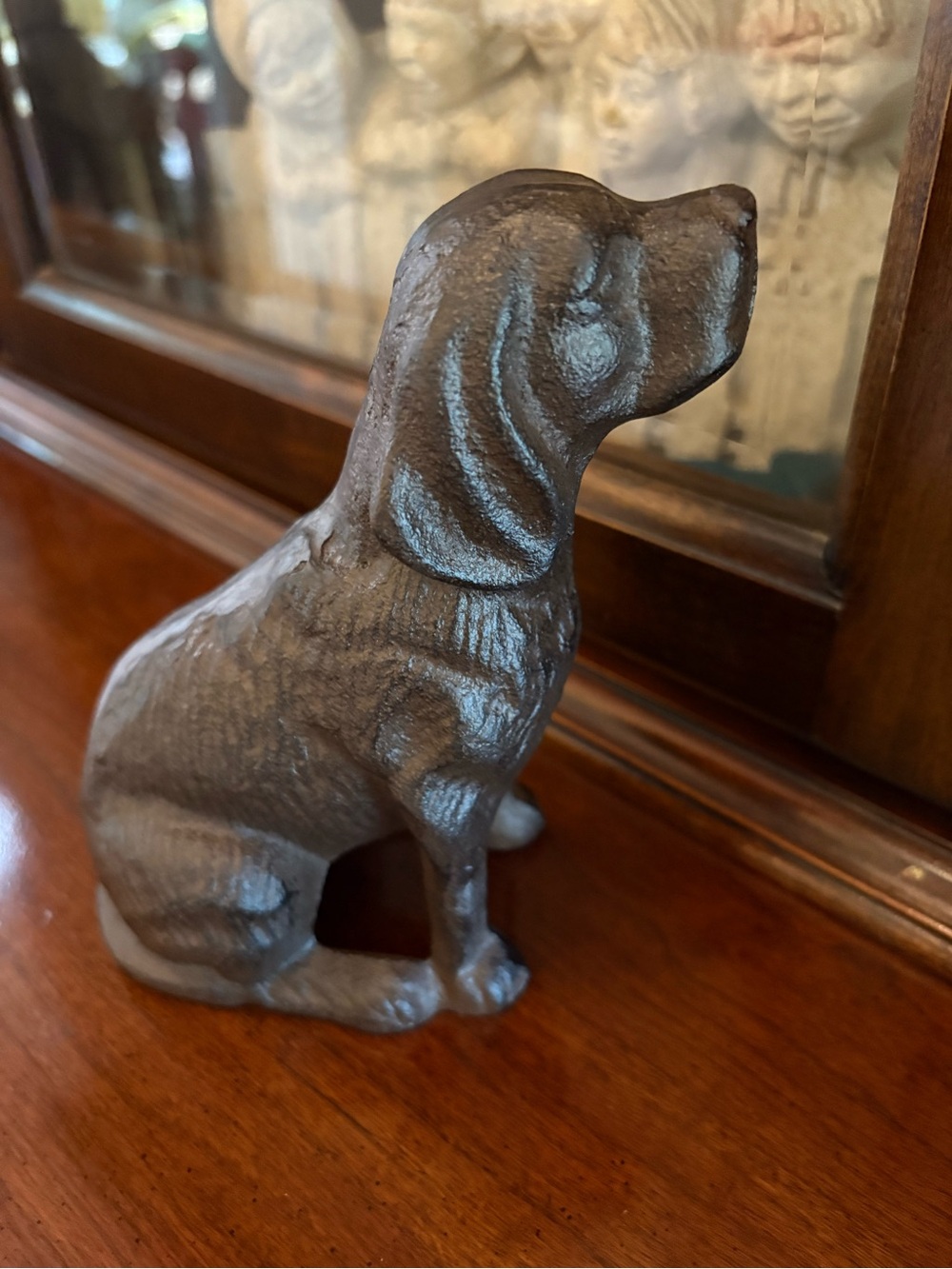 Rustic Brown Dog Figurine - Cast Iron - Picture 2 of 2